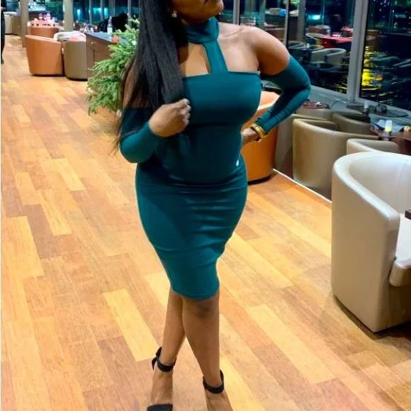 collard green dress Tailored Collar Dress TC main image 1